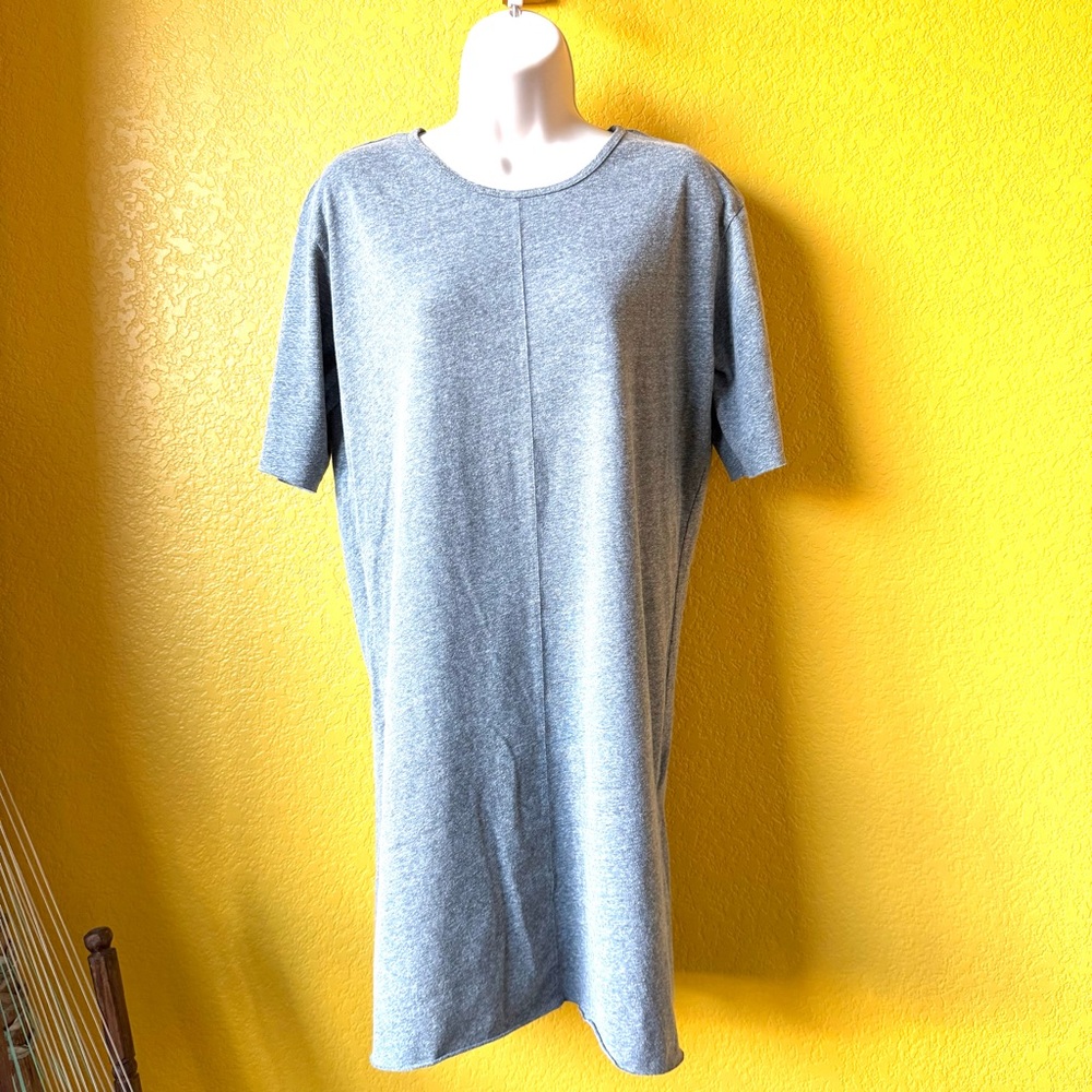 Daniel Patrick Los Angeles Grey Cotton Blend Tunic Length Shirt with slits